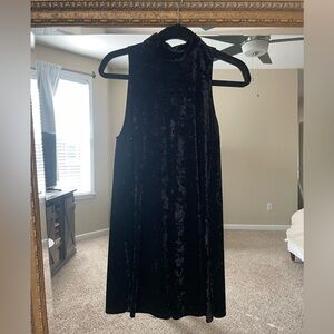 Audrey 3+1 Black Velvet Midi Dress